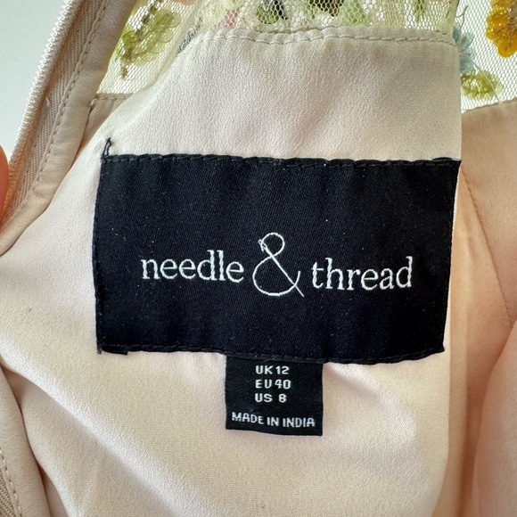 Needle & Thread Floral Embroidered Midi Dress - Picture 4 of 4